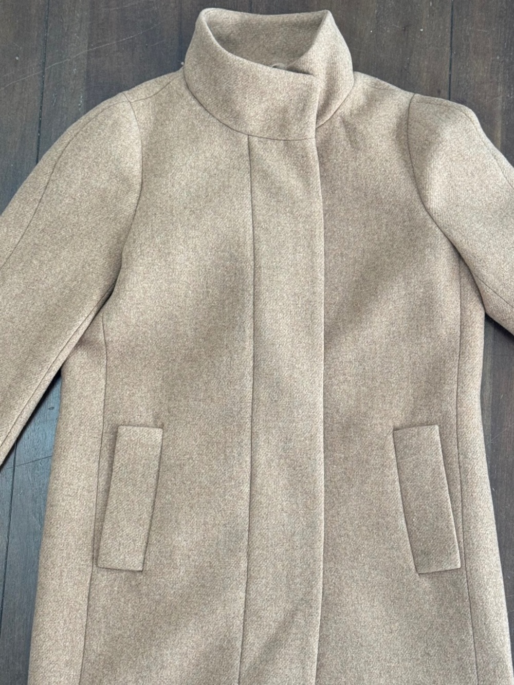 J. Crew Mercantile Wool Blend City Coat - Picture 3 of 6